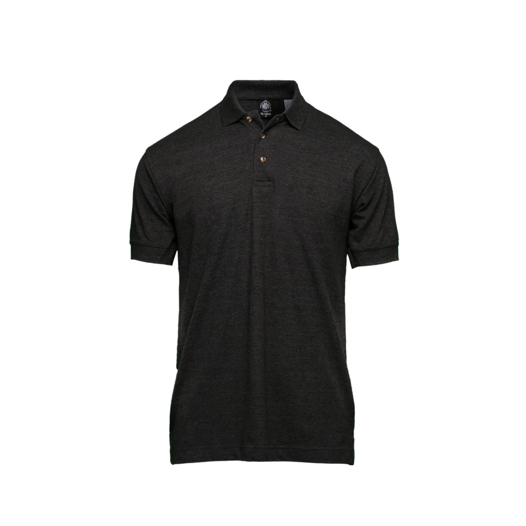 Hoi Polo Shirt - Heather Charcoal