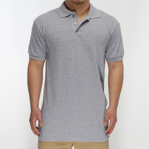 Dickies Adult Short Sleeve Polo Shirt - Heather Gray
