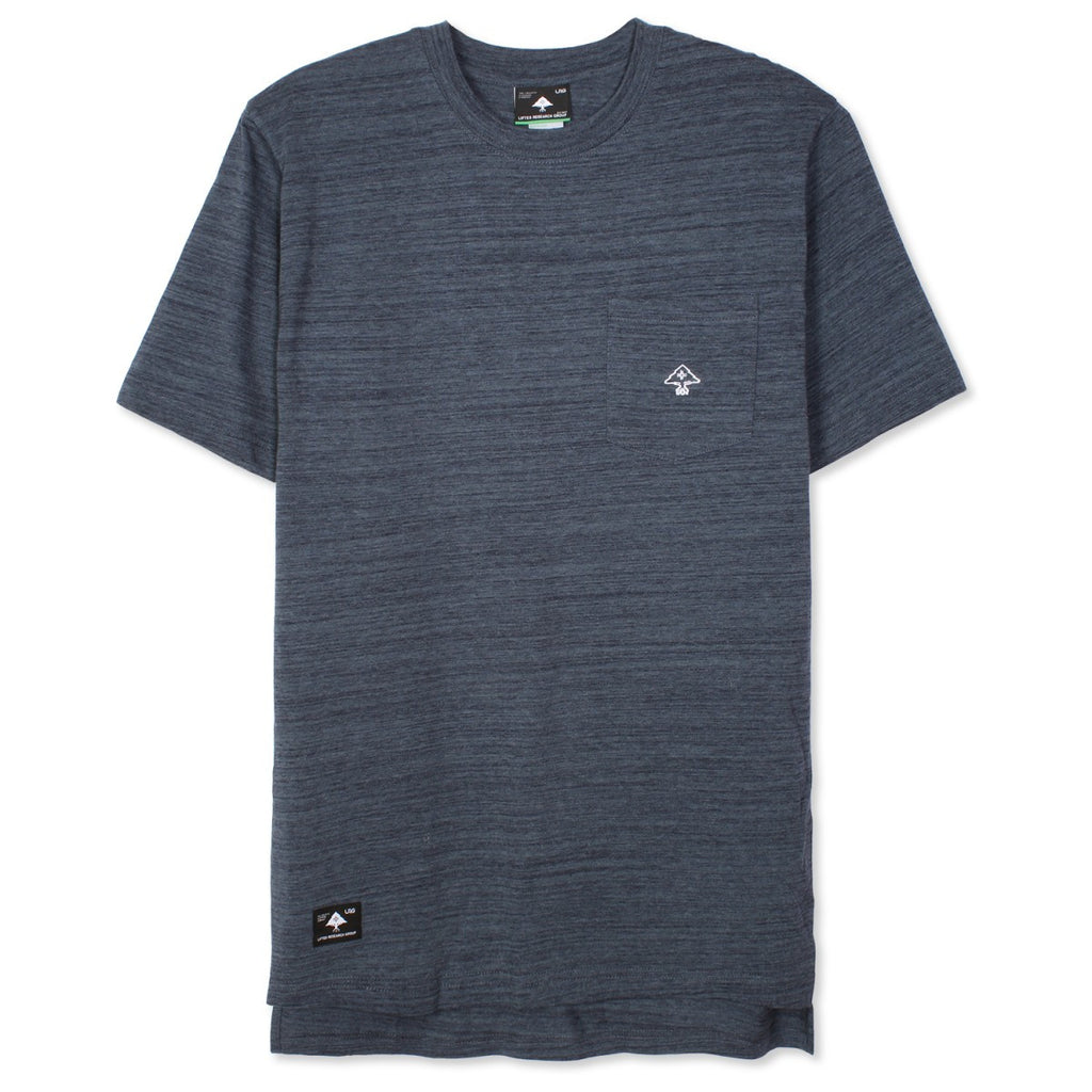 LRG ALL NATURAL SS KNIT NAVY HEATHER