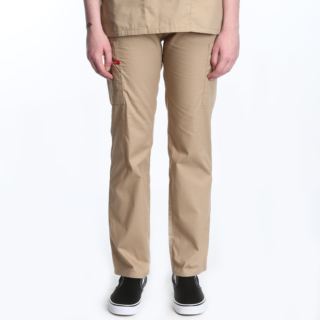 Dickies Natural Rise Elastic Scrub Pant - Khaki