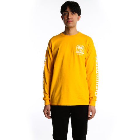 The Hundreds LA CA Lifestyle L/S T-Shirt - Gold
