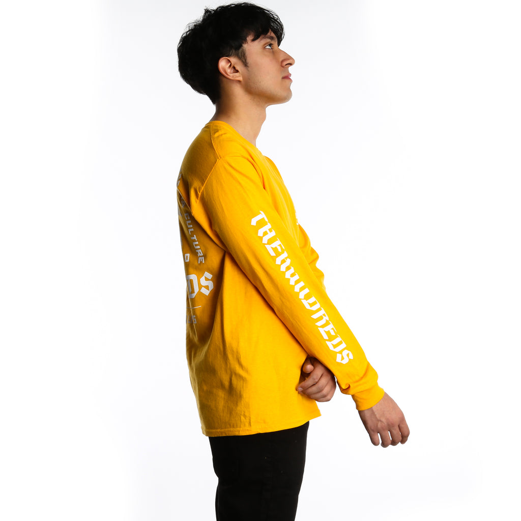 The Hundreds LA CA Lifestyle L/S T-Shirt - Gold