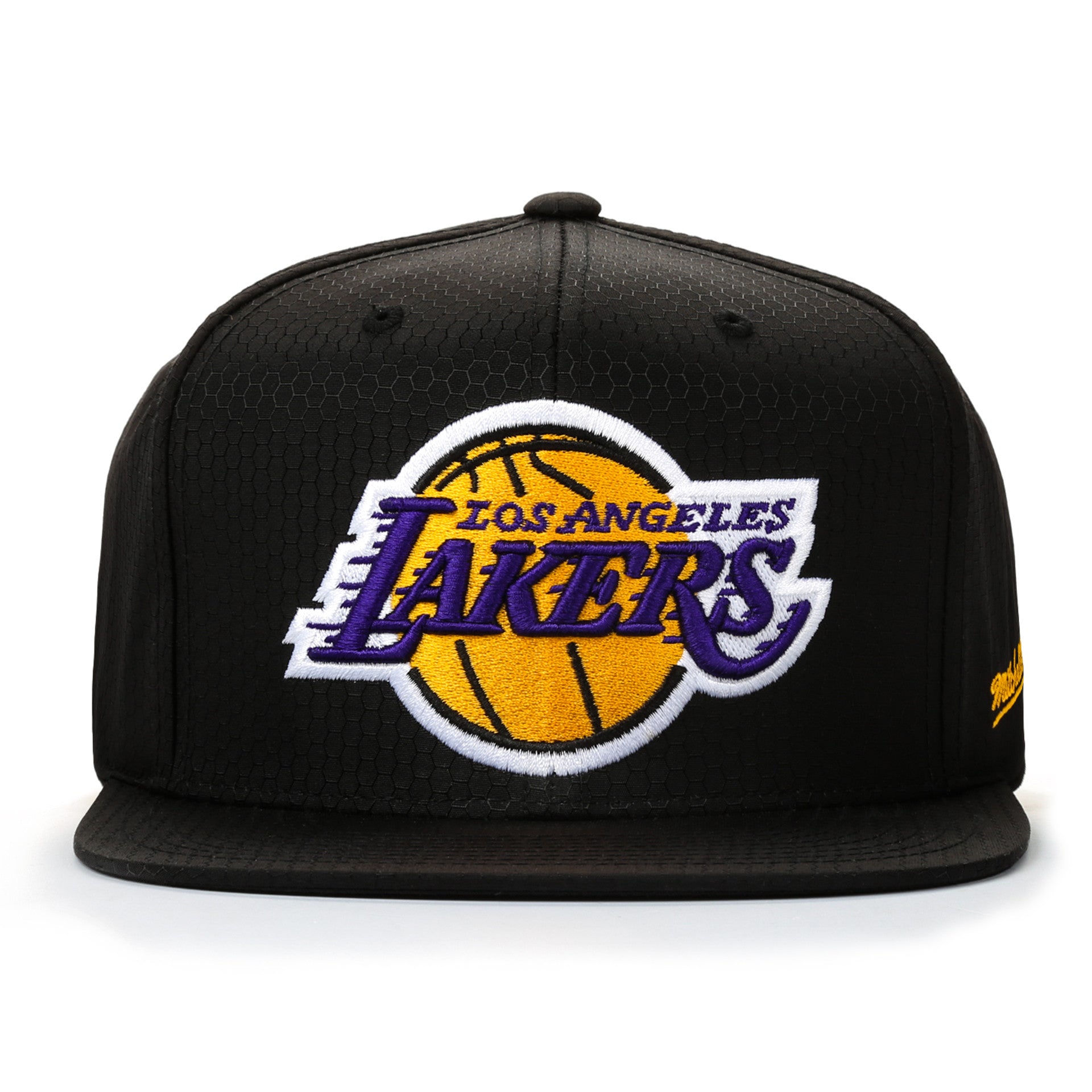 Mitchell and Ness Los Angeles Lakers Logo Gold/Black Snapback Hat