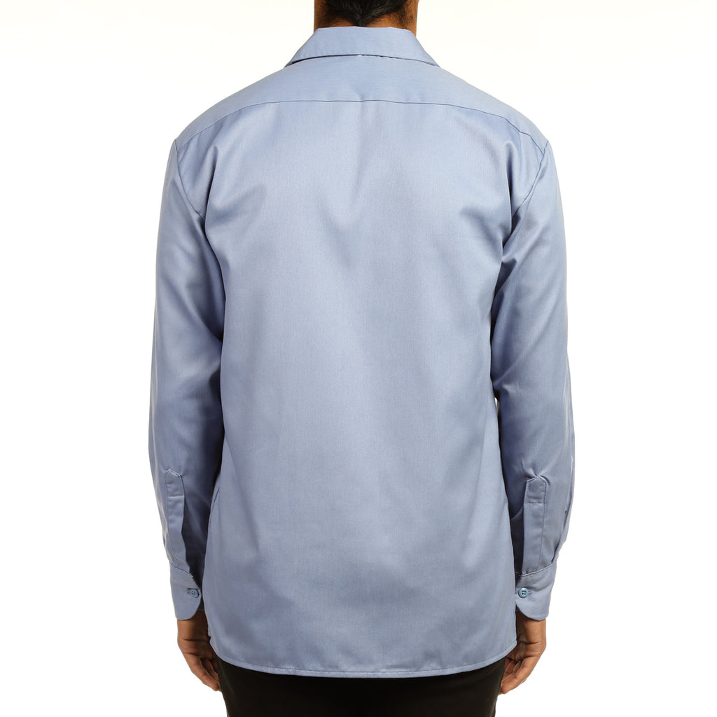 Dickies Mens L/S Work Shirt - Light Blue