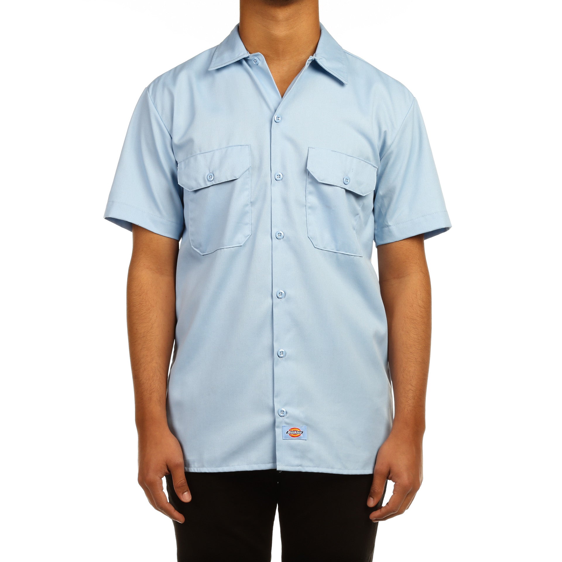 Dickies Mens S/S Work Shirt - Light Blue - New Star