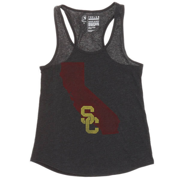 USC Trojans Women's Worn SC Interlock T-Shirt - Cardinal - New Star