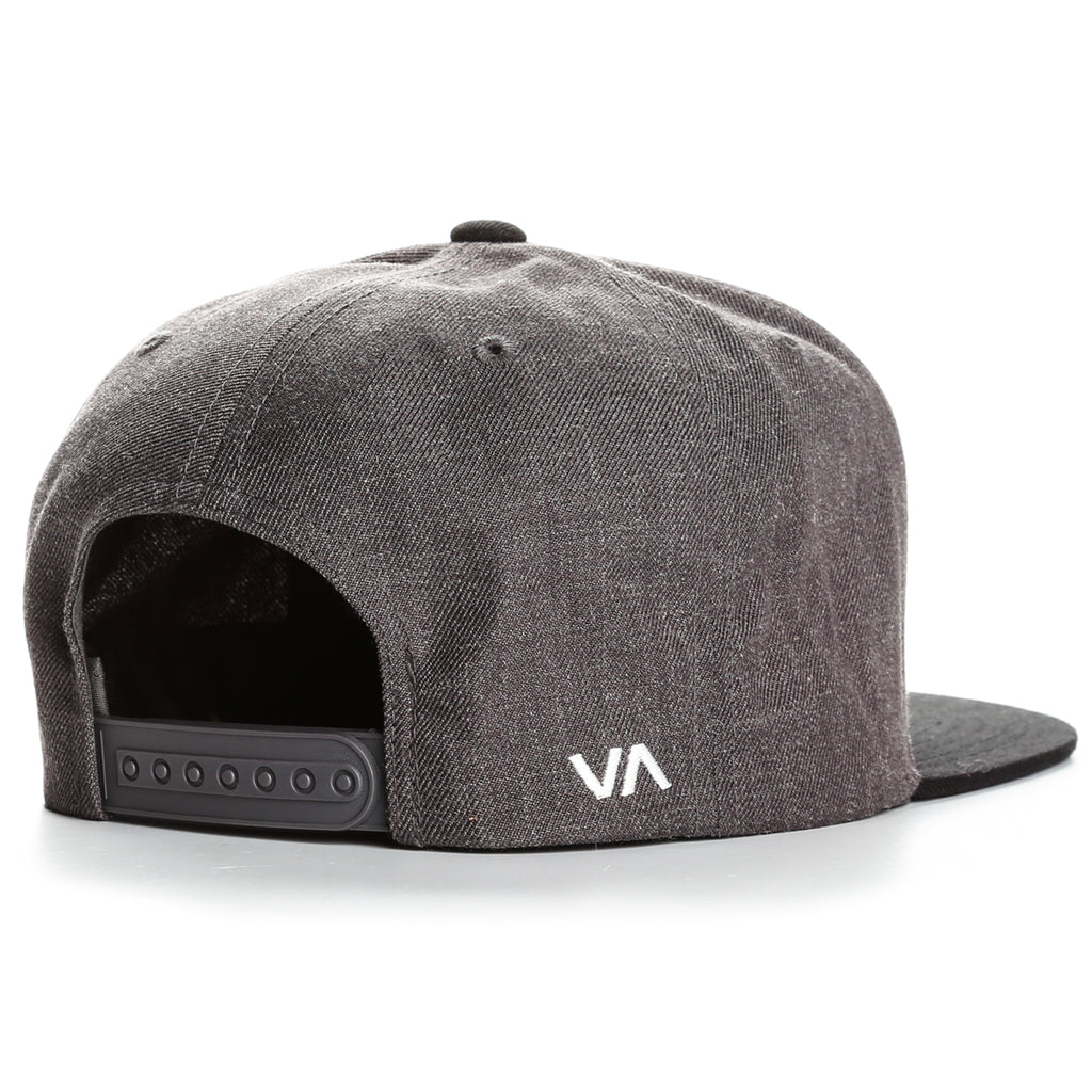 RVCA Twill Snapback III Hat - Charcoal Heather Black