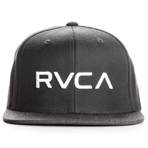 RVCA Twill Snapback III Hat - Charcoal