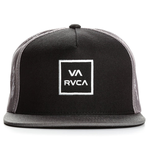 RVCA VA All The Way Trucker Hat - Black/Grey