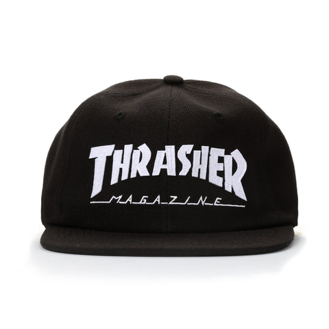 Thrasher Magazine Logo Felt Snapback - Black