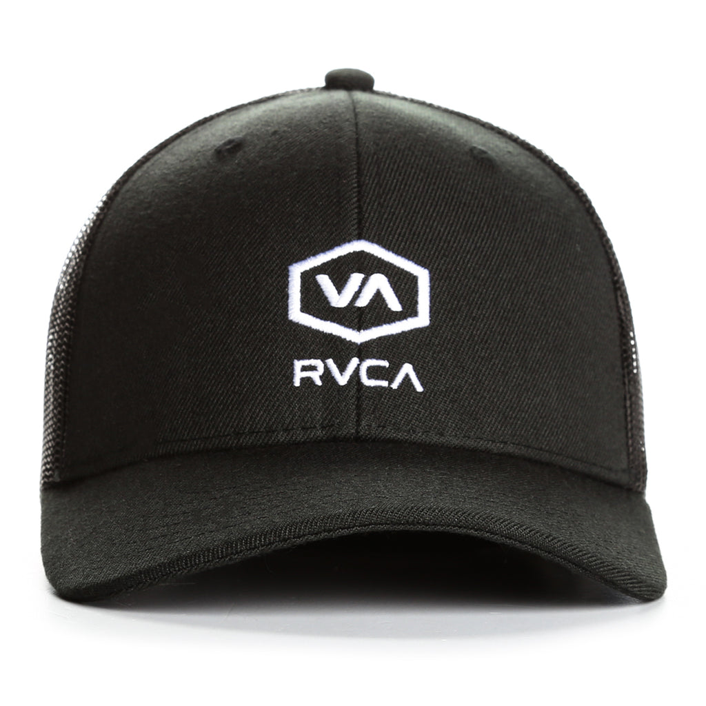 RVCA Hex Curve Trucker Hat - Black