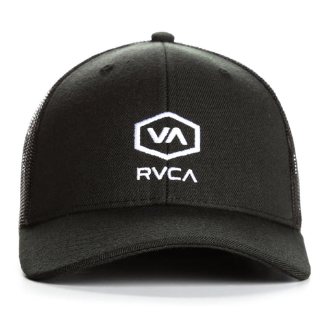 RVCA Hex Curve Trucker Hat - Black