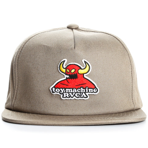 RVCA x Toy Machine Snapback - Khaki