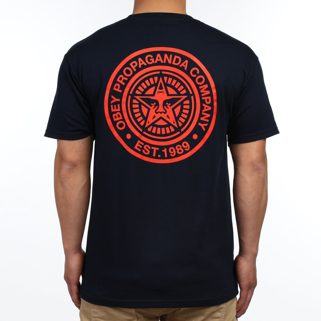 Obey Propaganda Tee - Navy
