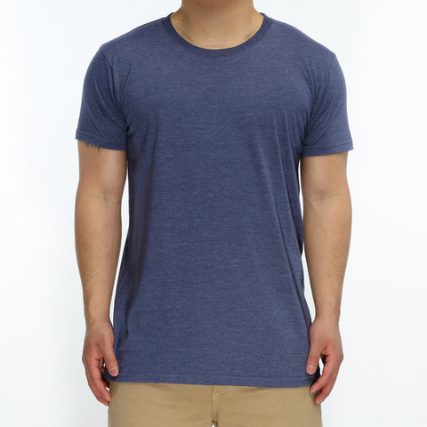 New Star Ultra Soft S/S Crew Tee - Navy Heather