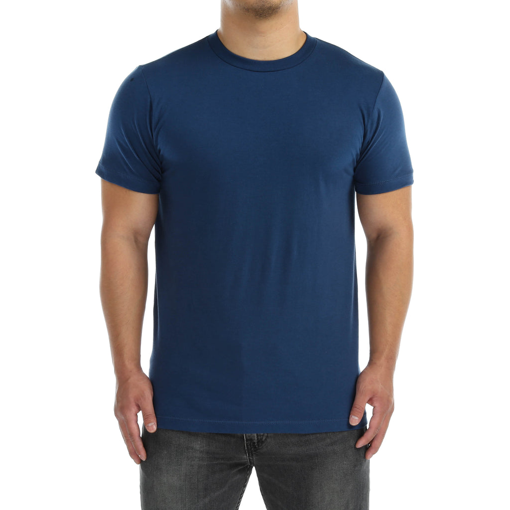 New Star Ultra Soft S/S Crew Tee - Light Navy