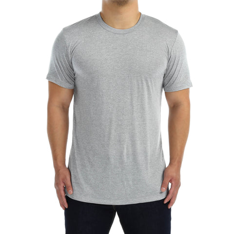 New Star Poly Rayon S/S Crew Tee - Athletic Heather