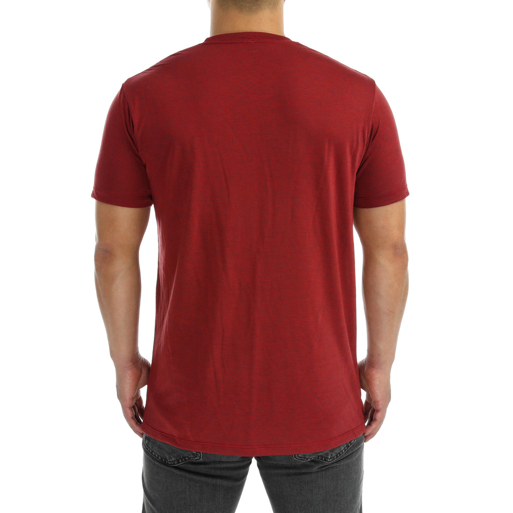 New Star Poly Rayon S/S Crew Tee - Rust Heather
