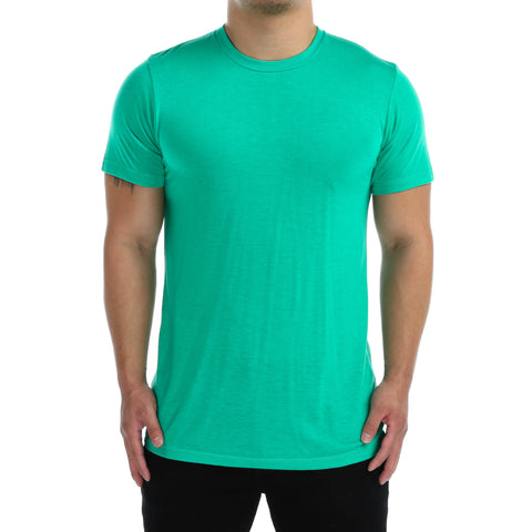 New Star Poly Rayon S/S Crew Tee - Shamrock