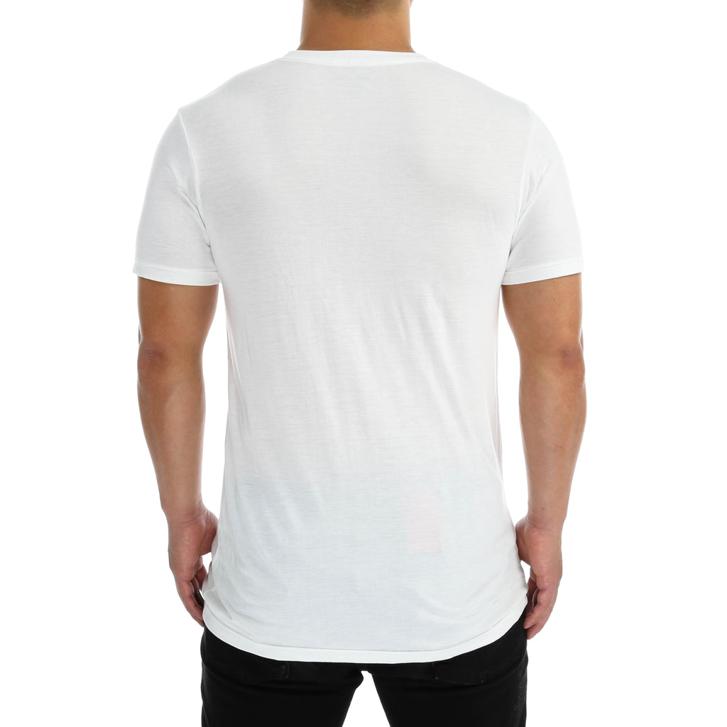 New Star Poly Rayon S/S Crew Tee - White