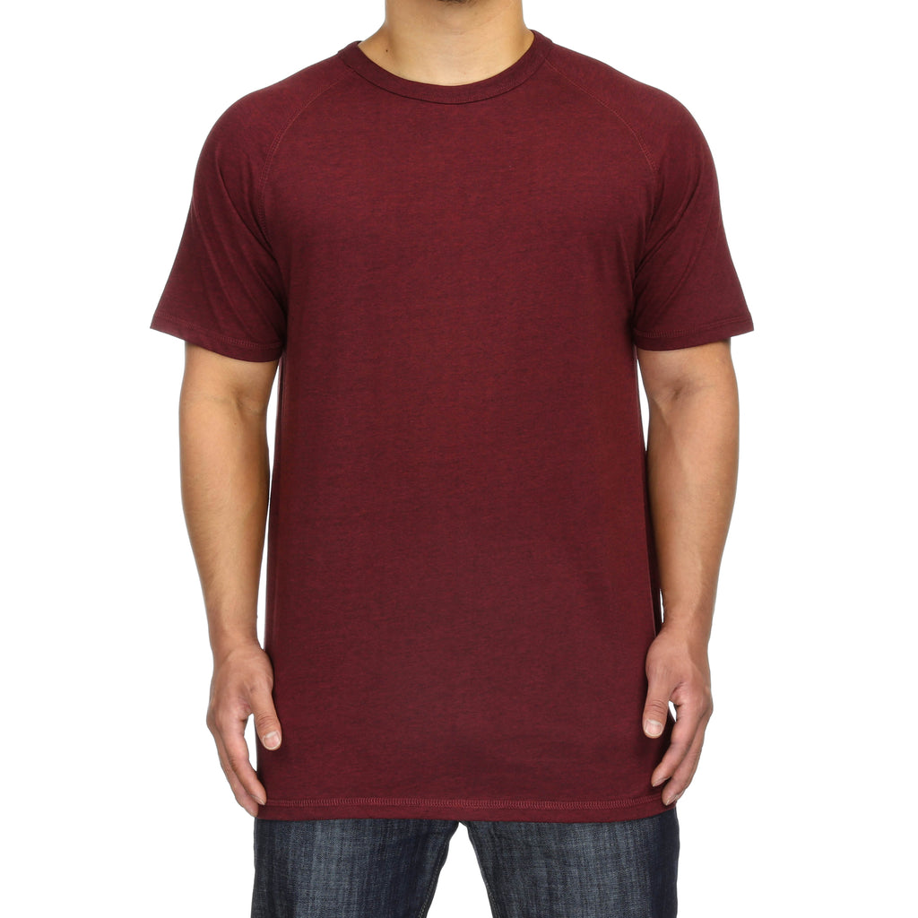 New Star Raglan S/S Tee - Black Cherry (Heather)