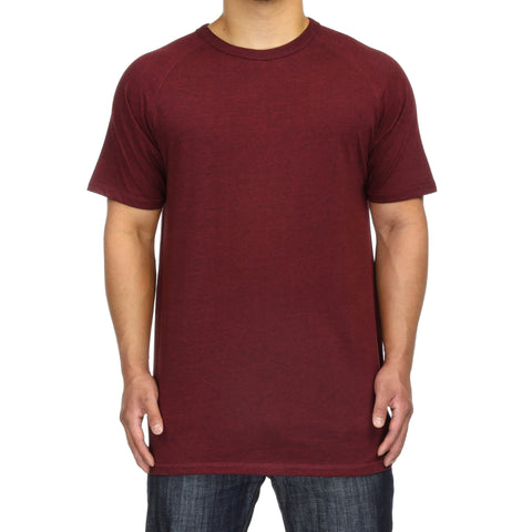 New Star Raglan S/S Tee - Black Cherry (Heather)