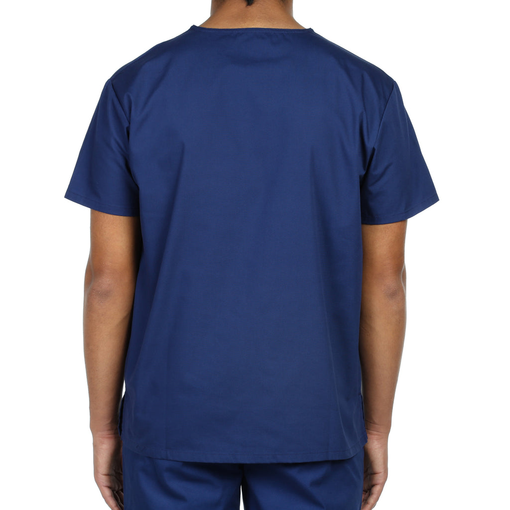 Dickies Unisex V-Neck One Pocket Scrub Top - Navy