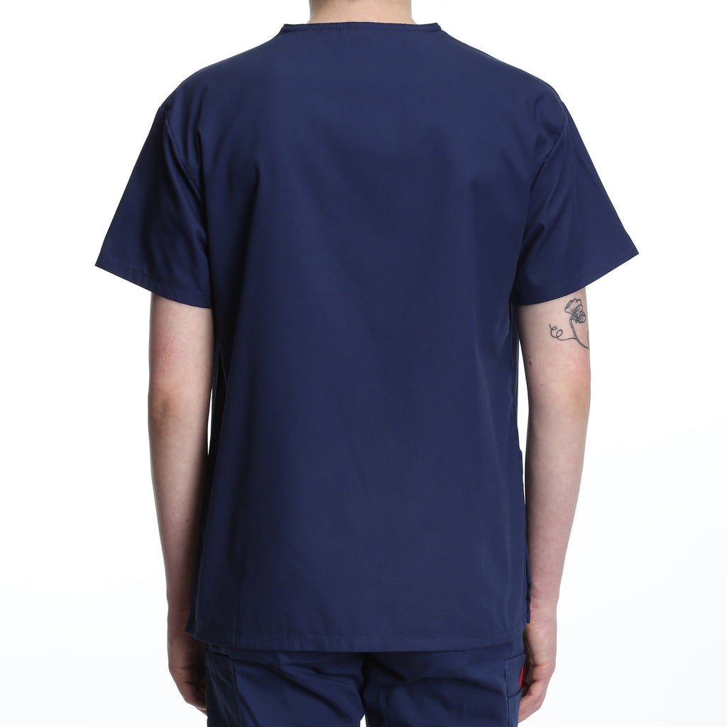 Dickies Women's Two Pocket V-Neck Scrub Top - Navy