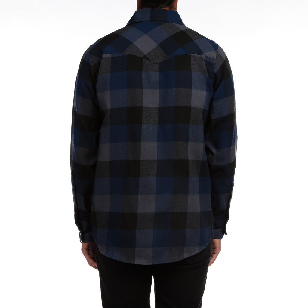 Triveni Flannel Shirt - Navy/Charcoal
