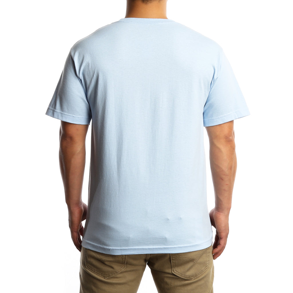 Grizzly OG Bear Basic Tee - Baby Blue/Peach