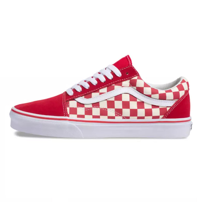 Red vans checkered old skool Clearance