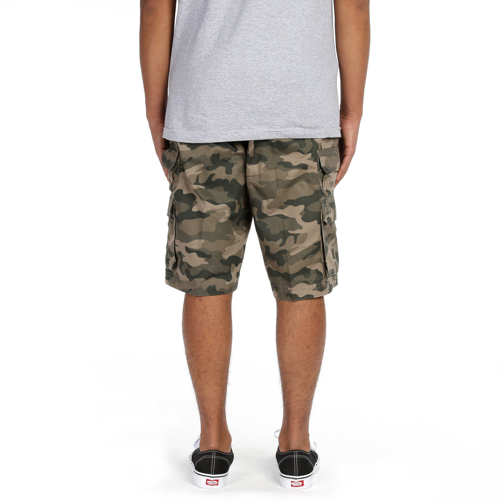 Triveni Cargo Shorts - Olive Green Camo