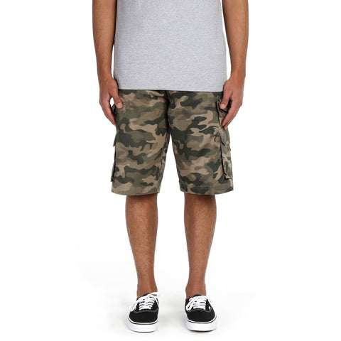 Triveni Cargo Shorts - Olive Green Camo
