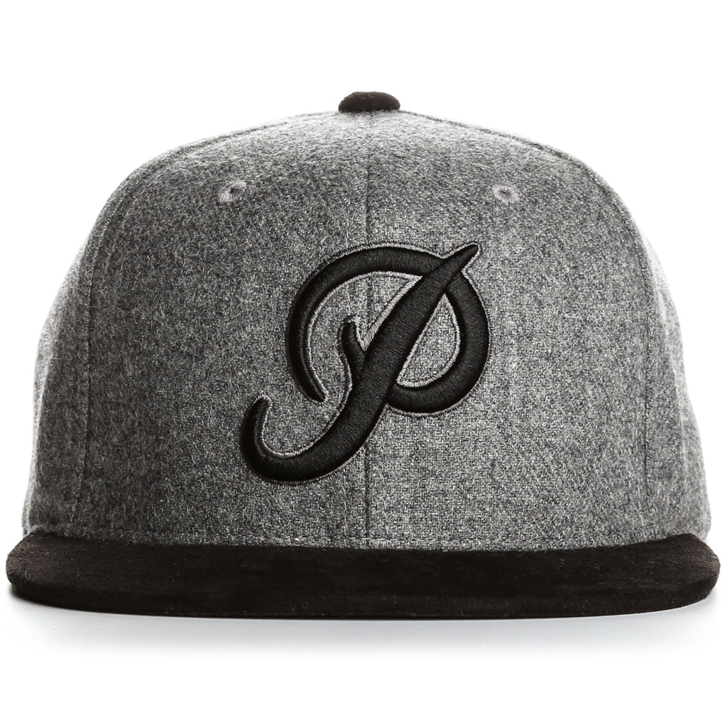 Primitive Classic P Wool Snapback - Grey/Black