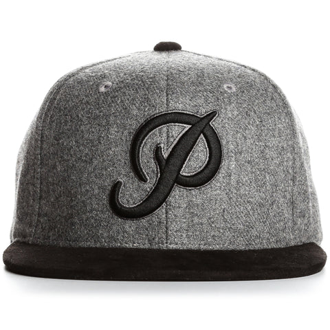 Primitive Classic P Wool Snapback - Grey/Black