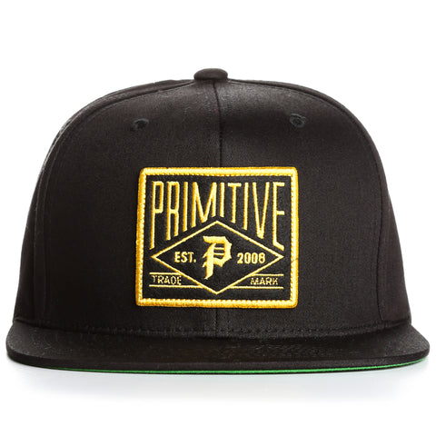 Primitive Slugger Snapback Hat - Black