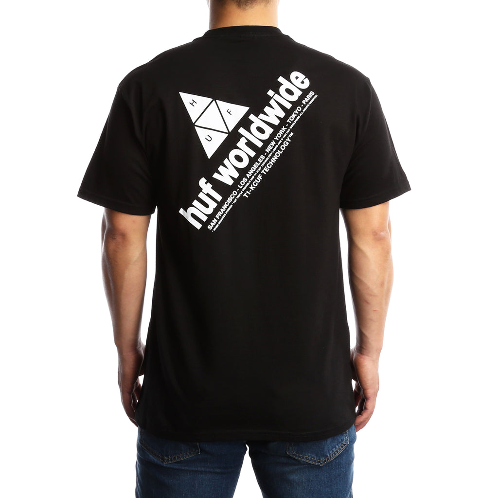 Huf Peak S/S Tee - Black
