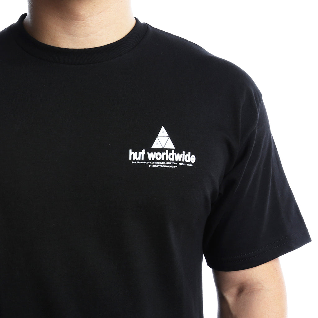 Huf Peak S/S Tee - Black