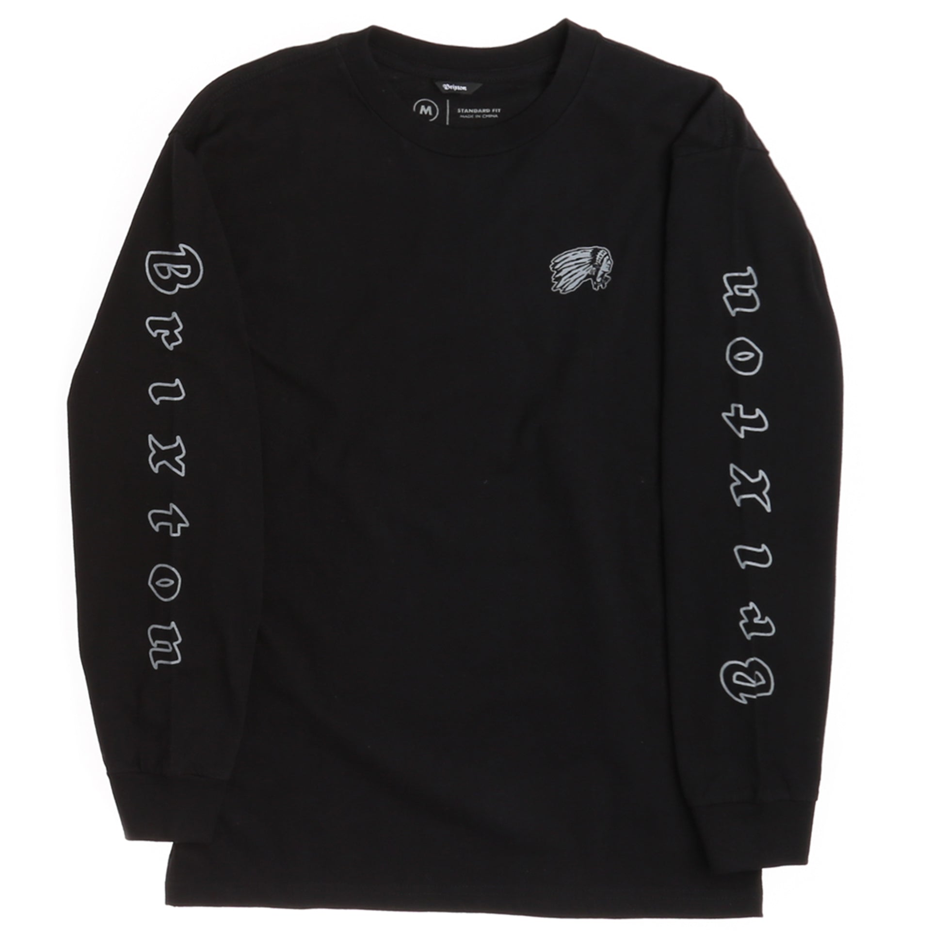 Brixton Primo Standard L/S Tee - Black - New Star