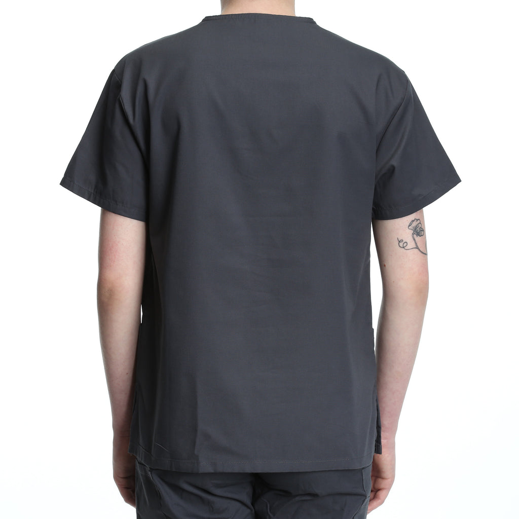 Dickies Women's Two Pocket V-Neck Scrub Top - Pewter