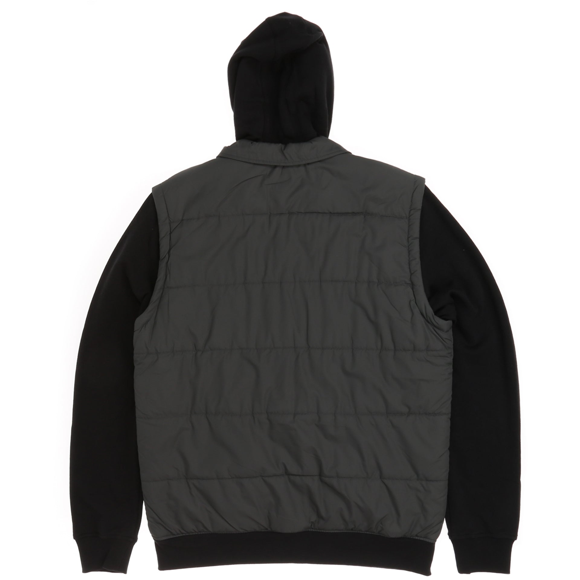 RVCA Puffer Zips Hoodie Black/Charcoal1