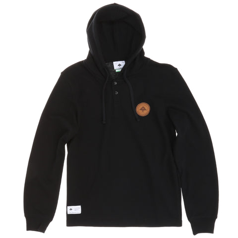 LRG RC Thermal Hooded Henley - Black