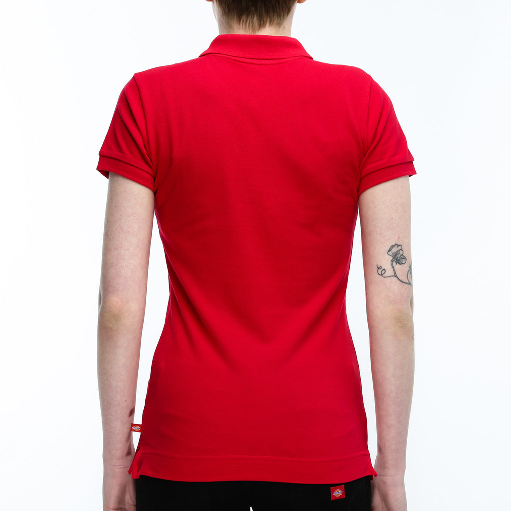 Dickies Womens Short Sleeve Polo - Red