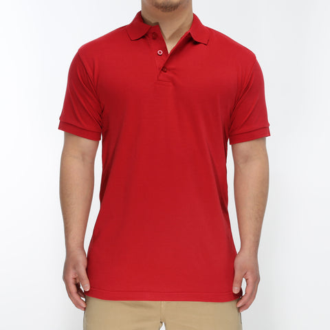 Dickies Adult Short Sleeve Polo Shirt - Red