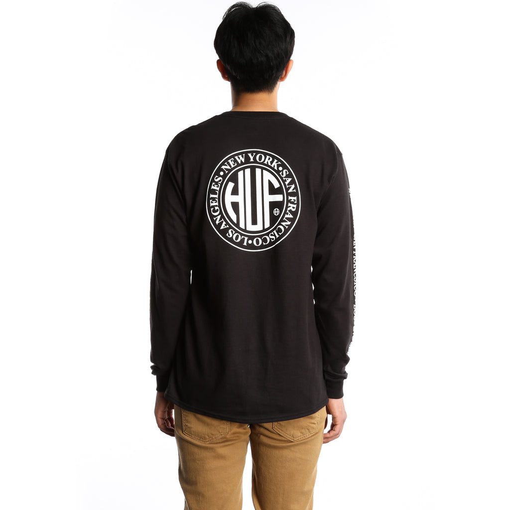 Huf Regional L/S Tee - Black