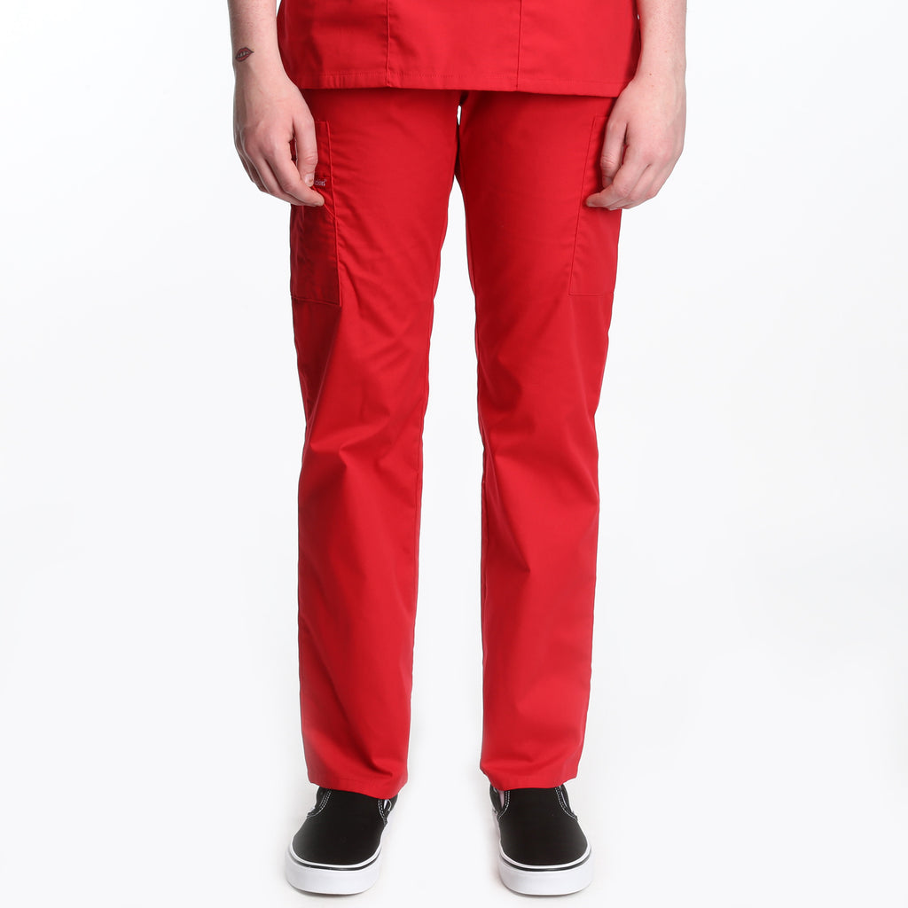 Dickies Natural Rise Elastic Scrub Pant - Red
