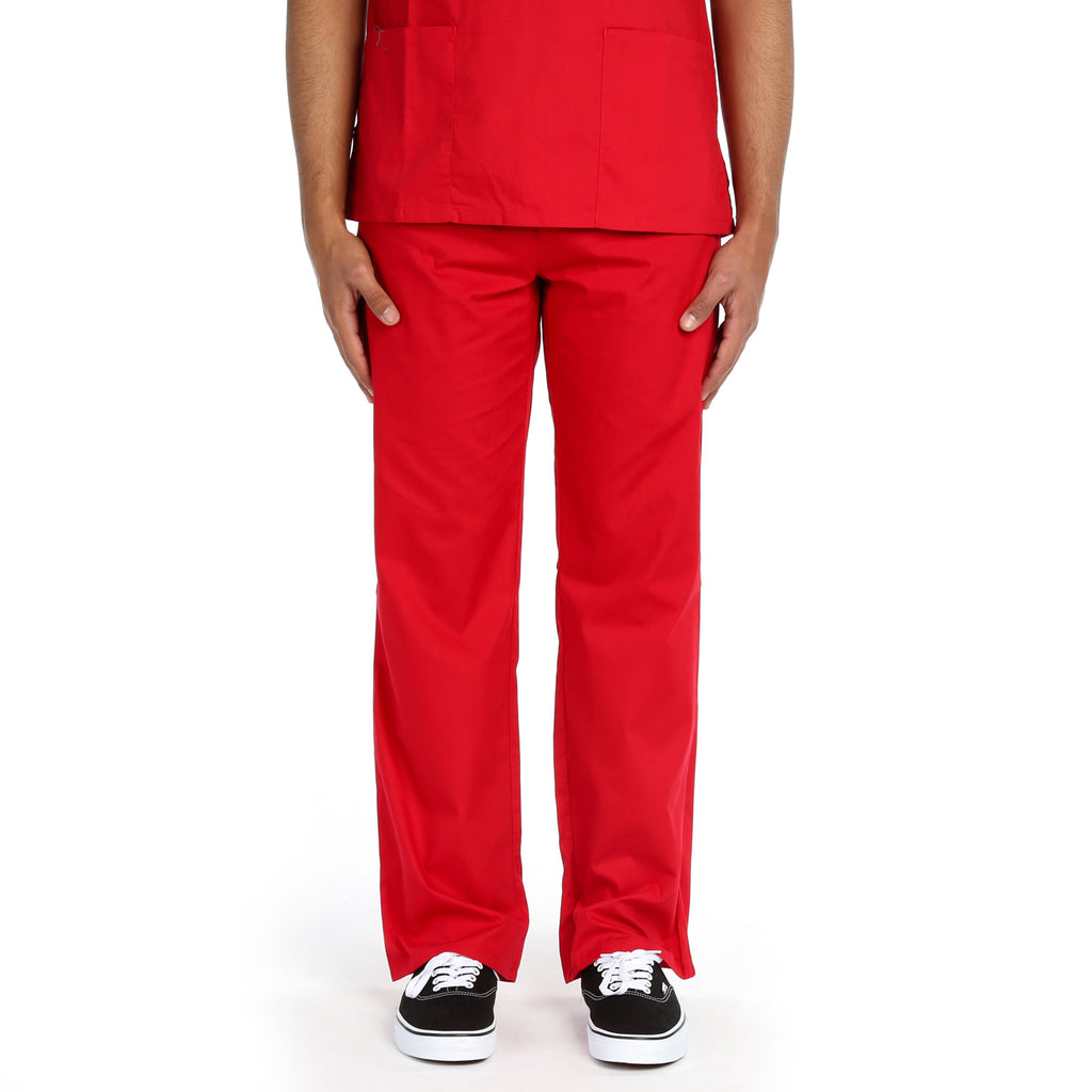 Dickies Unisex Drawstring Scrub Pant - Red
