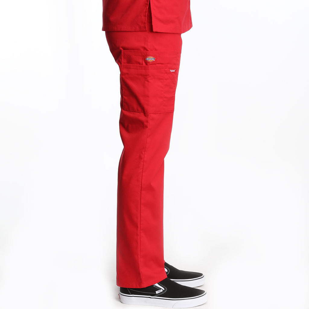 Dickies Natural Rise Elastic Scrub Pant - Red