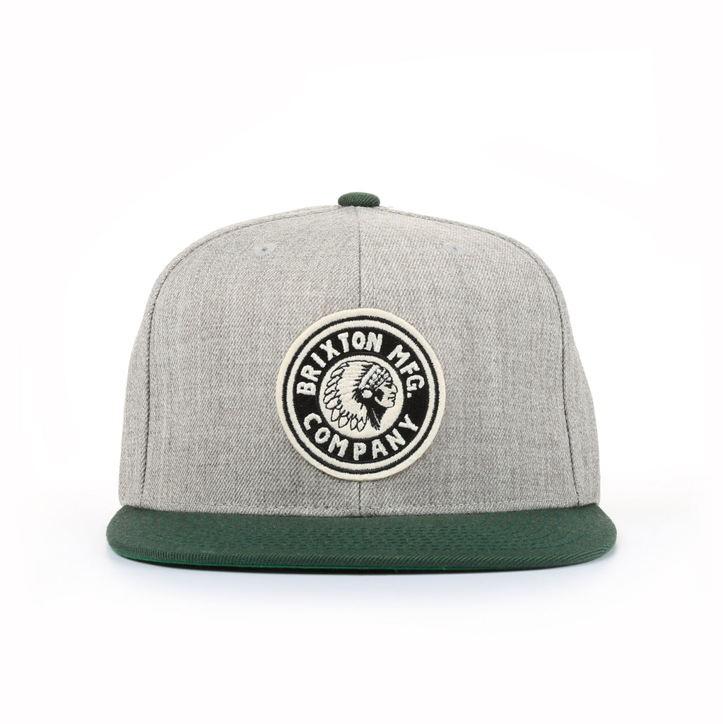 Brixton Rival Snapback - Light Heather Gray