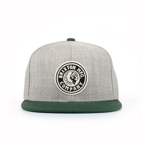 Brixton Rival Snapback - Light Heather Gray